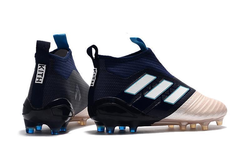 Adidas ACE Purecontrol FG Football Soccer Cleats shoes Gold Blue White