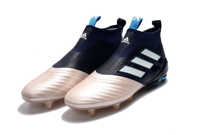 Adidas ACE Purecontrol FG Football Soccer Cleats shoes Gold Blue White