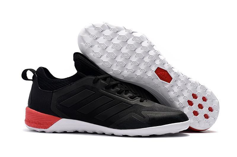 Adidas ACE TF Soccer Cleats Shoes Black White Red