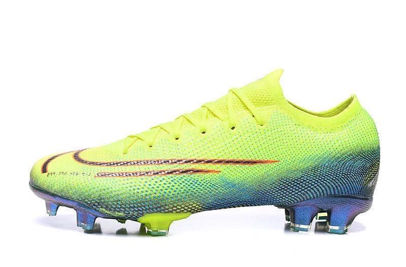 Nike Mercurial Vapor 13 Elite CR7 FG Dream Speed 002 Flyknit 360 Soccers Cleats Shoes Green