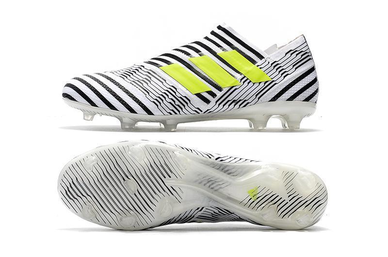 New Adidas New Nemeziz Agility FG TPU Soccer Cleats Shoes White Black Green