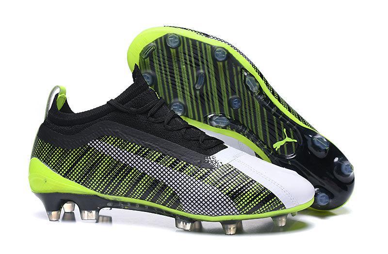 Puma One 5.1 FG AG Soccers Cleats Shoes Green Black