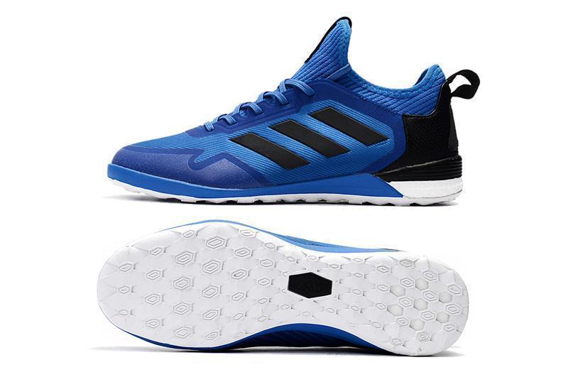 Adidas ACE TF Soccer Cleats Shoes Blue Black White