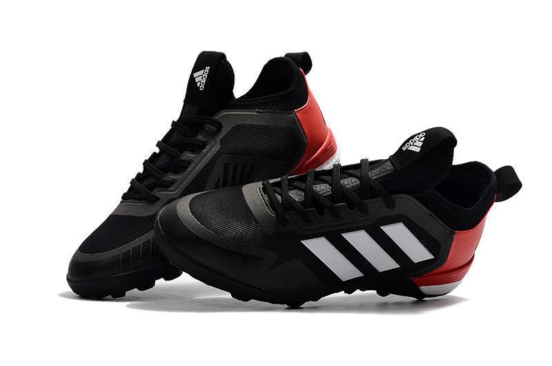 Adidas ACE TF  Soccer Cleats Shoes Black White Red