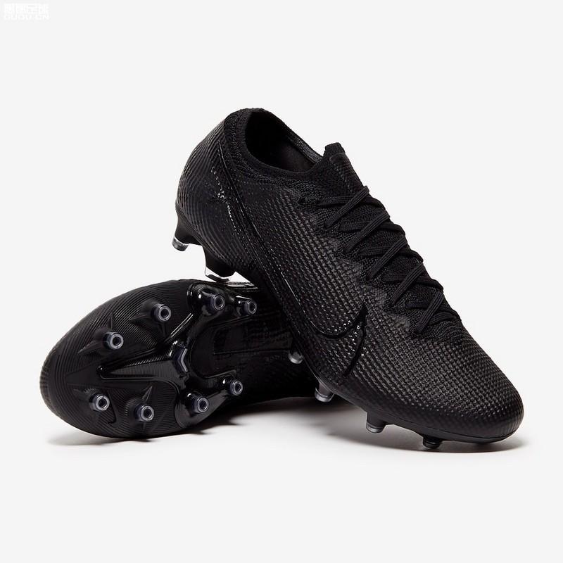 NIKE Mercurial Vapor XIII Elite AG Flyknit 360 Soccers Cleats Shoes All Black