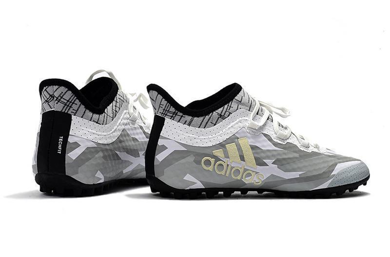 New Adidas Weave TANGO Series TF Small Grass Spike Soccer Cleats Shoes White Gray Black