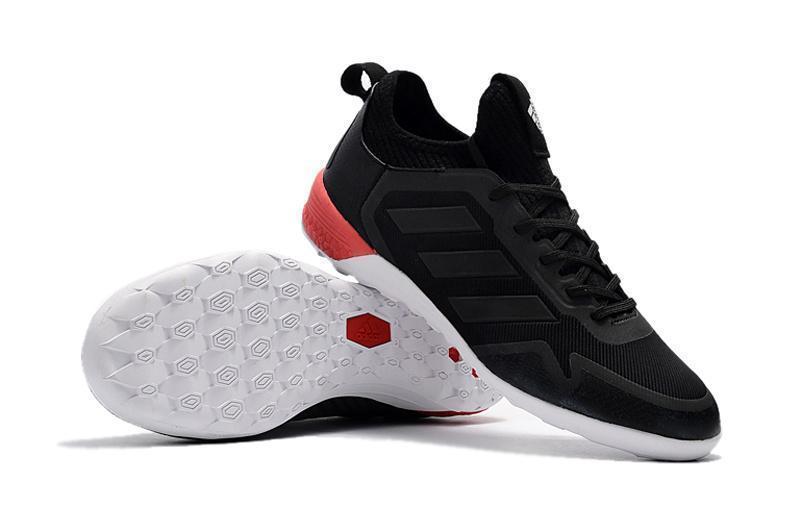 Adidas ACE TF Soccer Cleats Shoes Black White Red