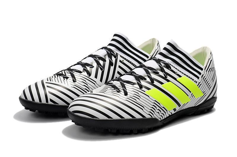 New Adidas Nemeziz Series TF Soccer Cleats Shoes White Black Green