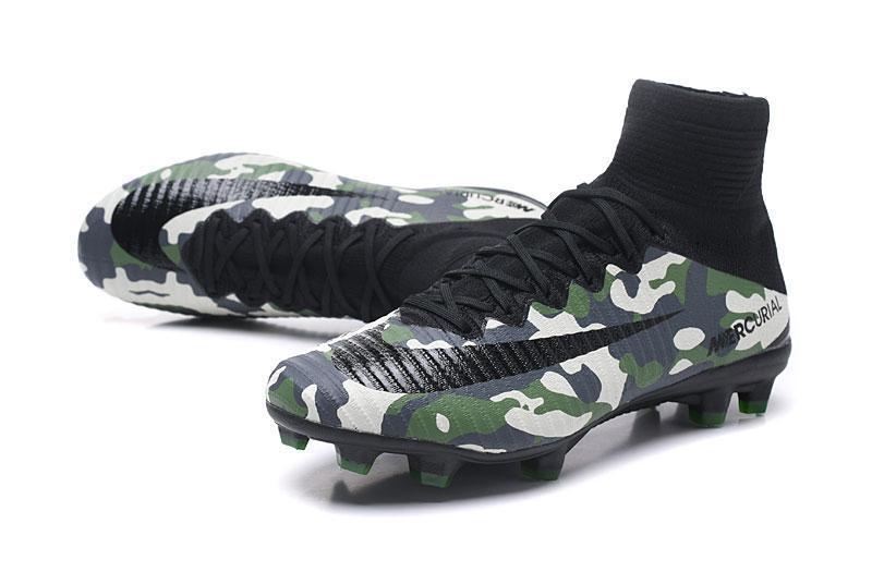 Nike Mercurial Superfly V FG Soccer Cleats Military Camouflage Green