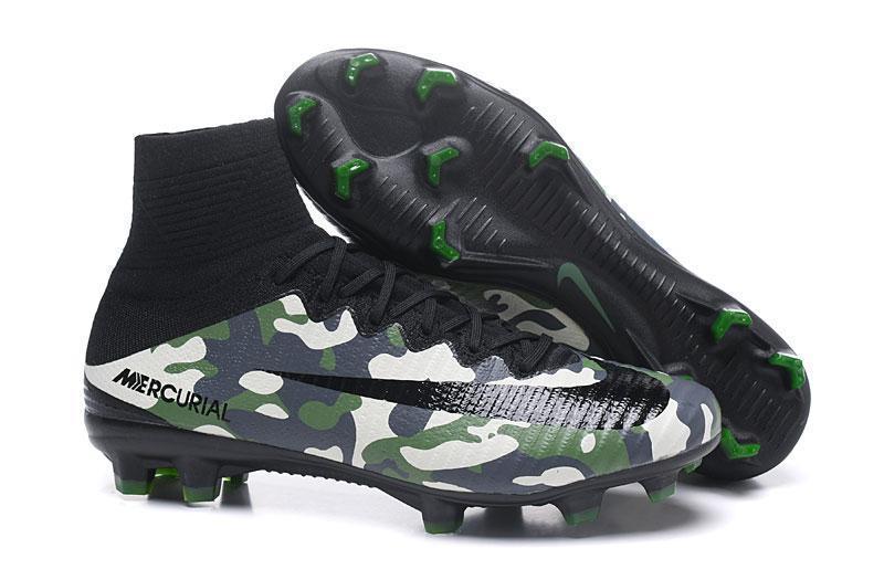 Nike Mercurial Superfly V FG Soccer Cleats Military Camouflage Green