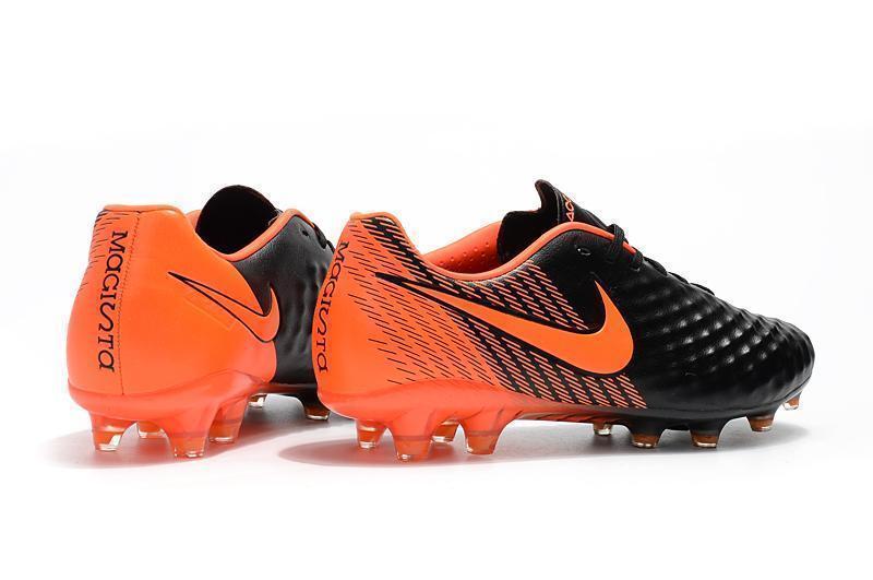 New Nike Magista Obra II FG Soccer Cleats Shoes Black Orange