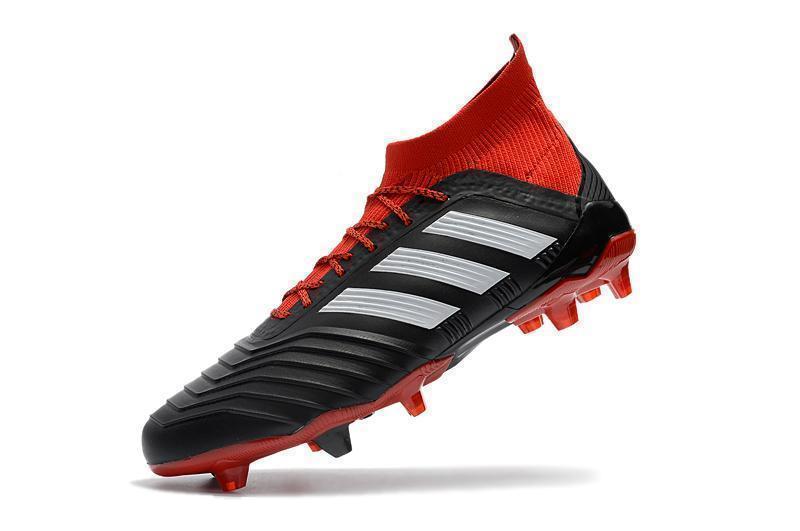 Adidas Predator 18.1 FG Soccer Cleats Core Black White Red