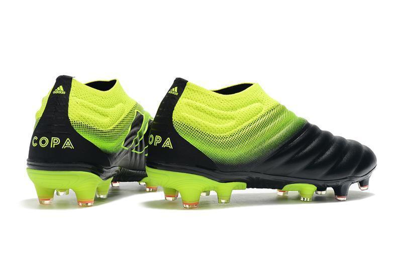 Adidas Copa 19+ FG Soccer Cleats Shoes Black Yellow Green