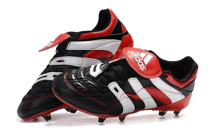 New Adidas Predator Accelerator FG Electricity Soccer Cleats Shoes Black Red White