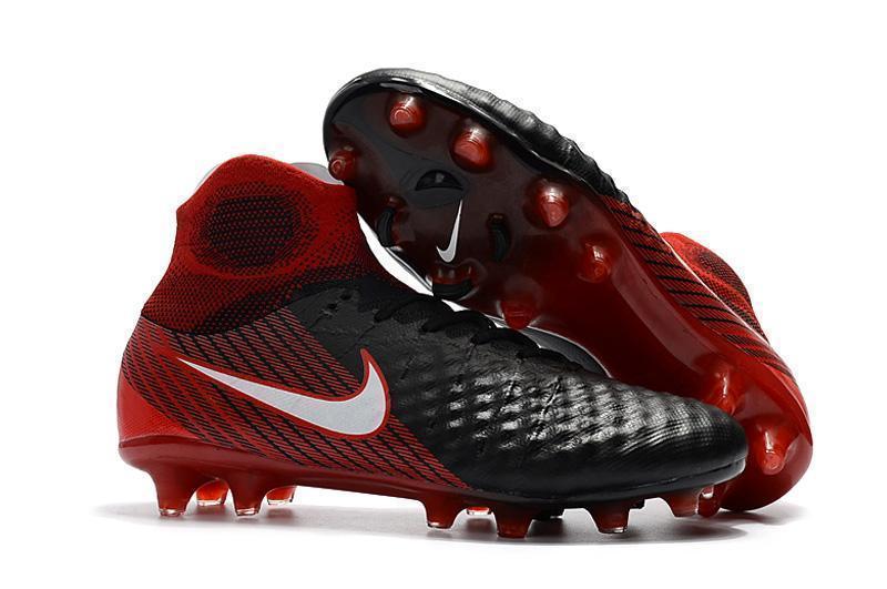 New Nike Magista Obra II Soccer Cleats Shoes Black Red White