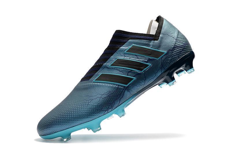 New Nemeziz Messi FG Thunderstorm Soccer Cleats Shoes Skyblue Black