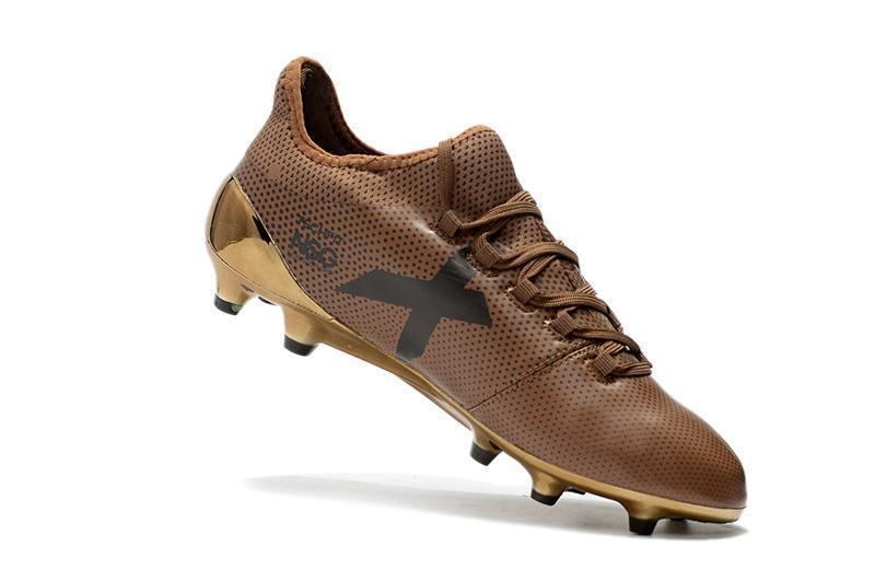 New Adidas X Series FG TPU Soccer Cleats Shoes Coffee Gold