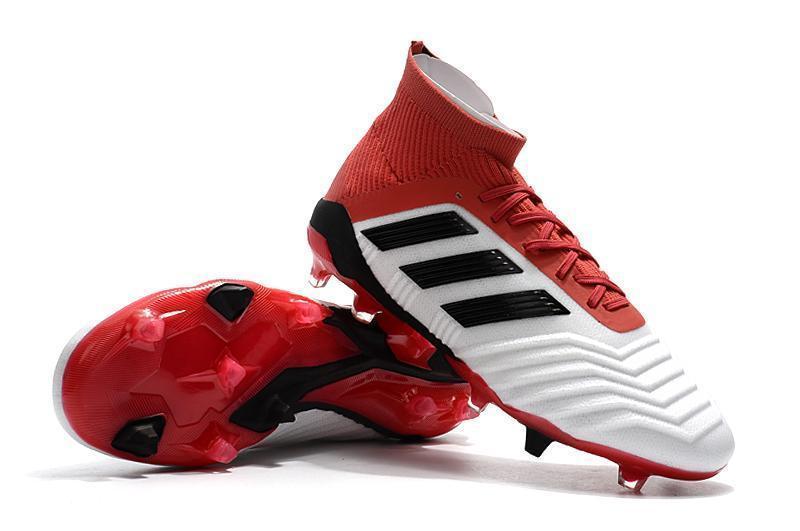 New Adidas Predator 19.1 FG Soccer Cleats Shoes Red White