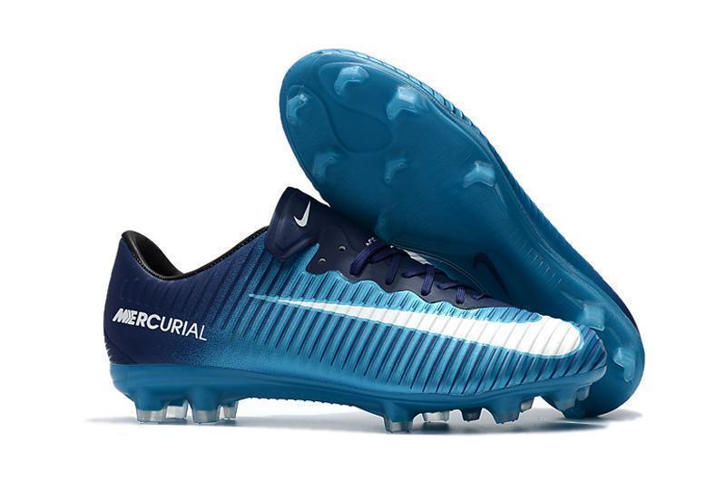 Nike Mercurial Vapor XI FG Soccer Cleats Ice Blue White Black