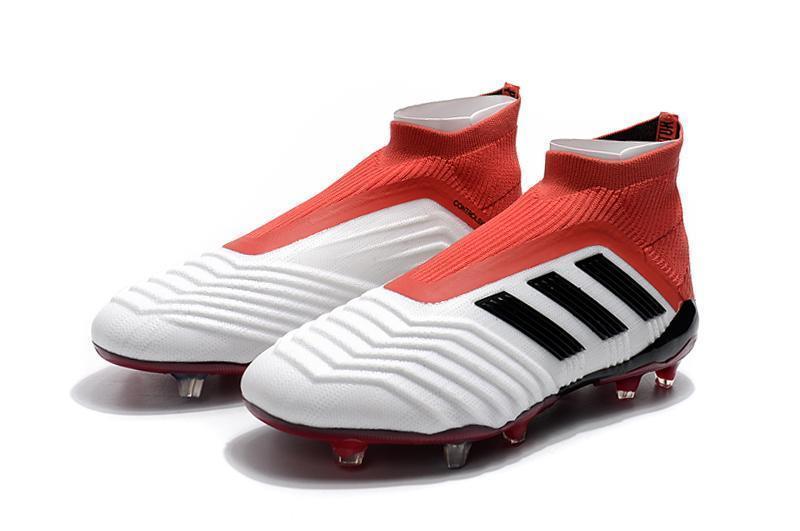 New Adidas Predator 19.1 FG Soccer Cleats Shoes Red Black White