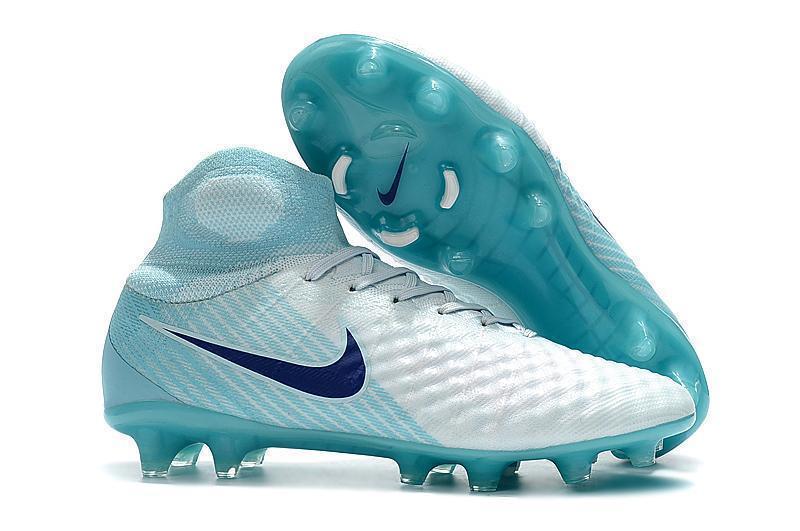 New Nike Magista Obra II Soccer Cleats Shoes White light blue dark blue