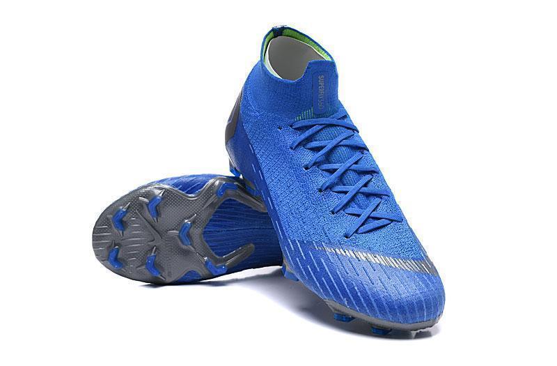 NIKE Mercurial Superfly VI 360 Elite FG Blue W Silver Nike