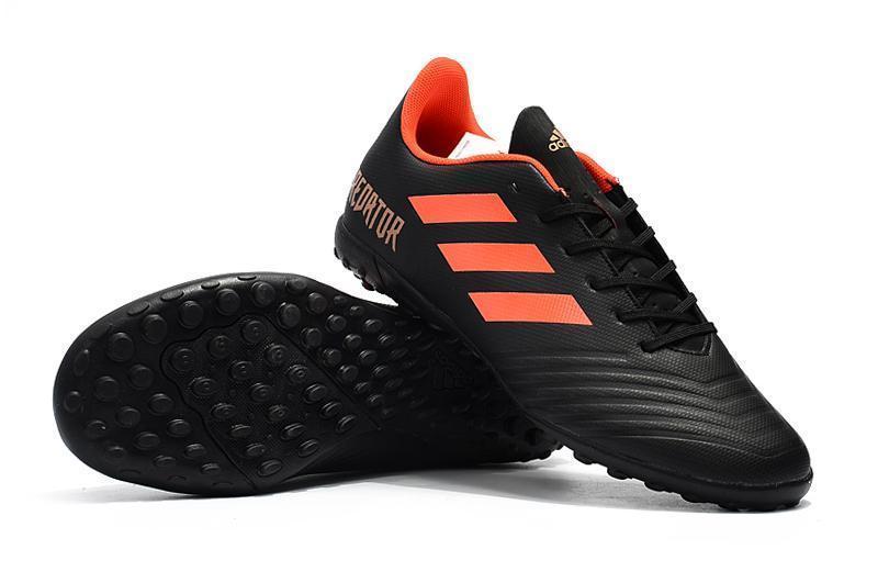 New Adidas Predator TF Soccer Cleats Shoes Black Orange