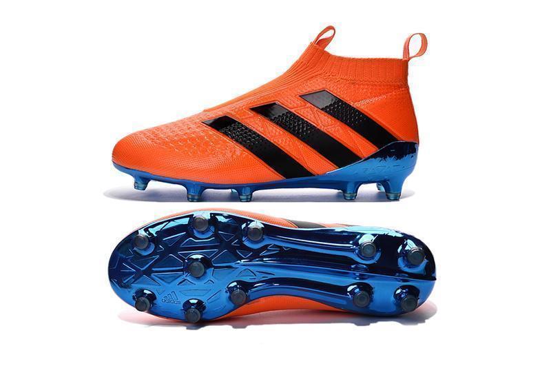 Adidas ACE 16+ Purecontrol FG/AG Soccer Cleats Dark Blue Orange Black