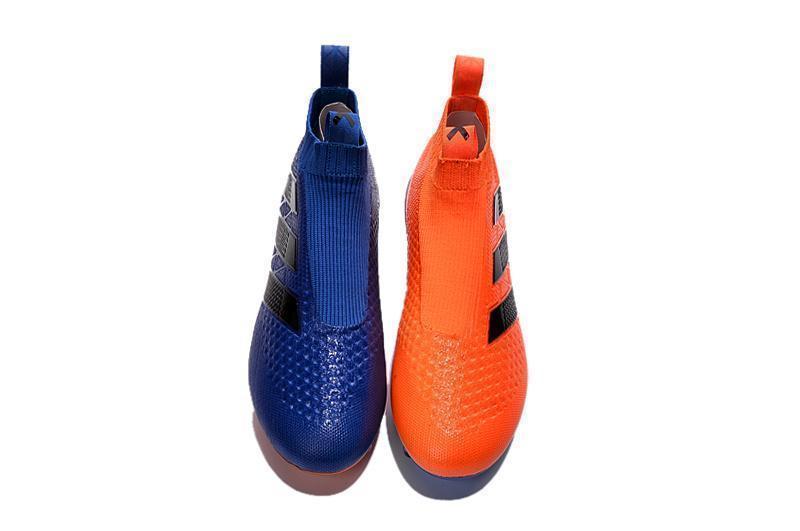 Adidas ACE 16+ Purecontrol FG/AG Soccer Cleats Dark Blue Orange Black