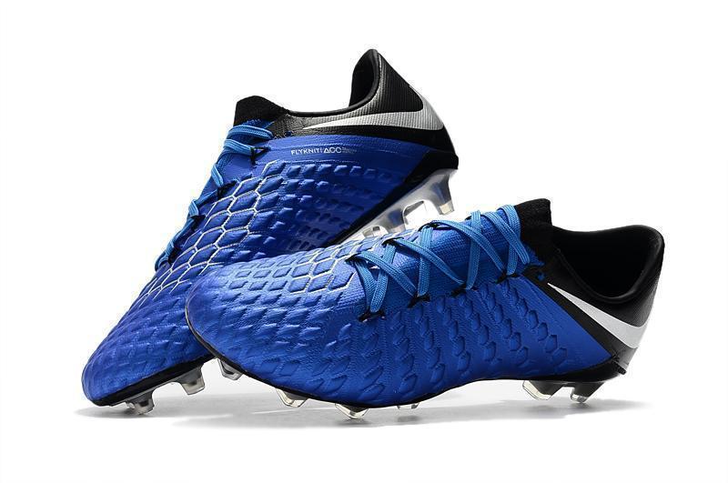 New NIke Hypervenom Phantom III DF FG Soccer Cleats Shoes ALL Blue