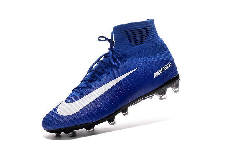 Nike Mercurial Superfly V AG Soccer Cleats Blue White