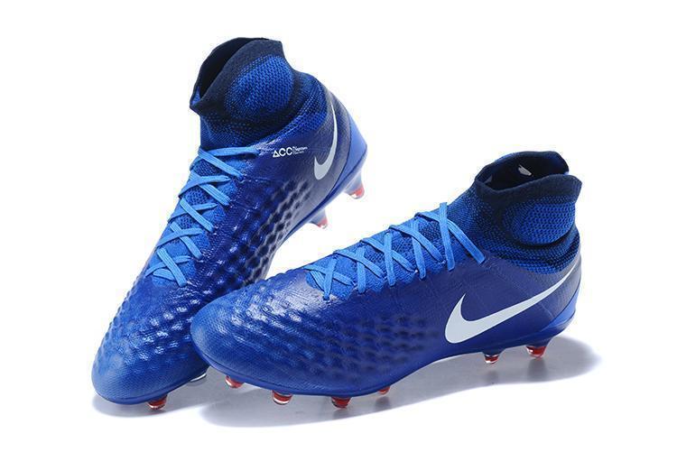 New Nike Magista obra II FG Soccer Cleats Shoes Royal Blue White