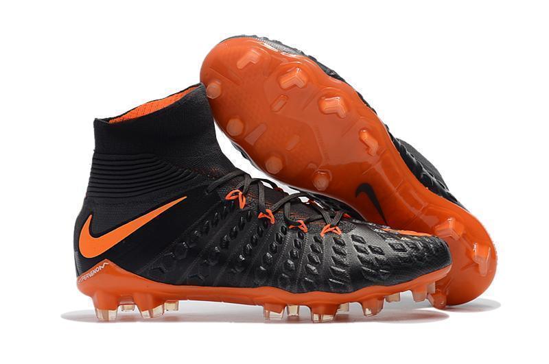 Nike Hypervenom Phantom III DF FG Soccer Cleats Black Orange