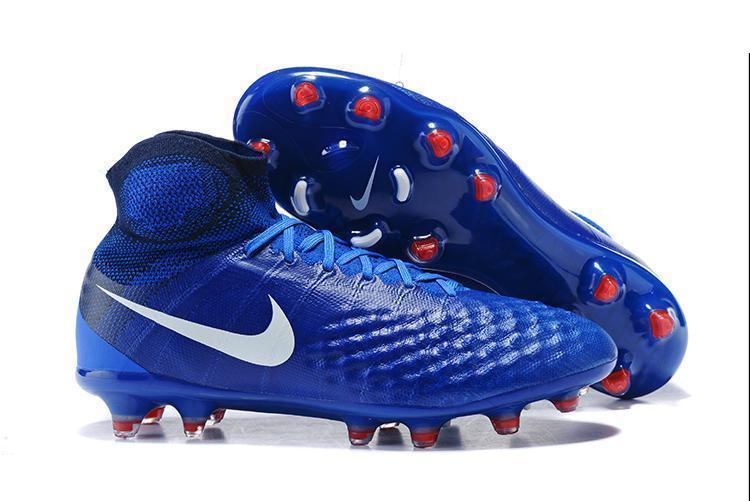 New Nike Magista obra II FG Soccer Cleats Shoes Royal Blue White