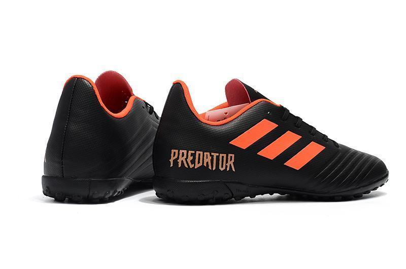 New Adidas Predator TF Soccer Cleats Shoes Black Orange