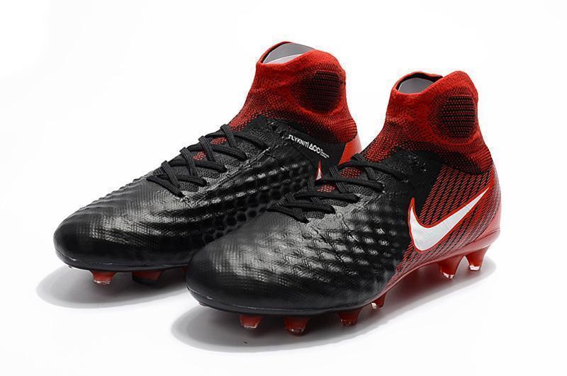 New Nike Magista Obra II Soccer Cleats Shoes Black Red White