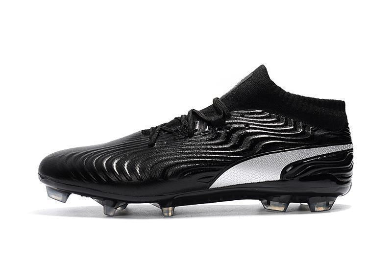 PUMA ONE 18.1 FG Soccer Cleats Black Volt Silver