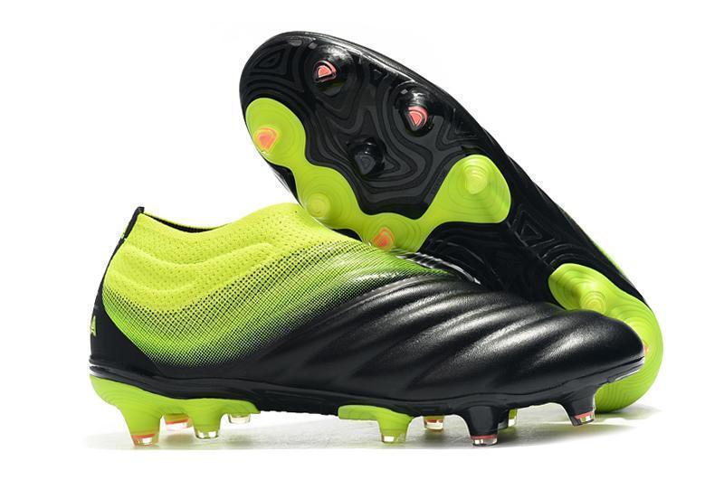 Adidas Copa 19+ FG Soccer Cleats Shoes Black Yellow Green