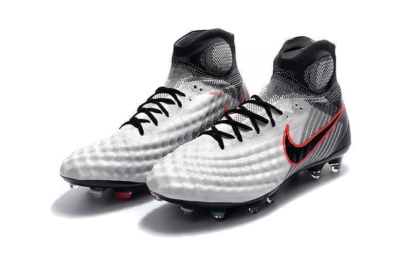 New Nike Magista obra II FG Soccer Cleats Shoes White Black Red