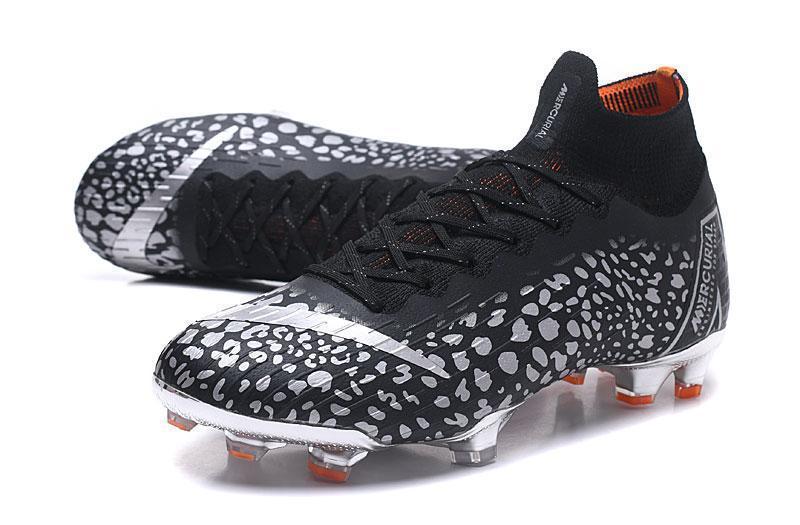 Nike Mercurial Superfly VI Elit FG Black White Leopard High Cut