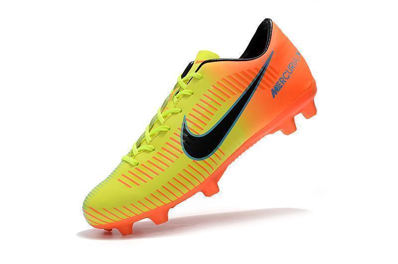 Nike Mercurial Vapor X FG Soccer Cleats Yellow Orange Green