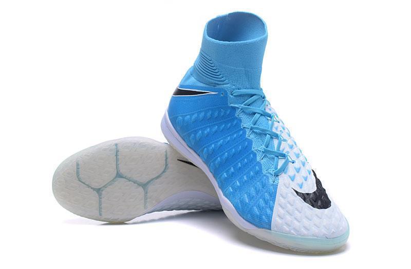 New Nike HypervenomX Proximo II Dynamic Fit IC HP30026 Soccer Cleats Shoes SkyBlue White Black