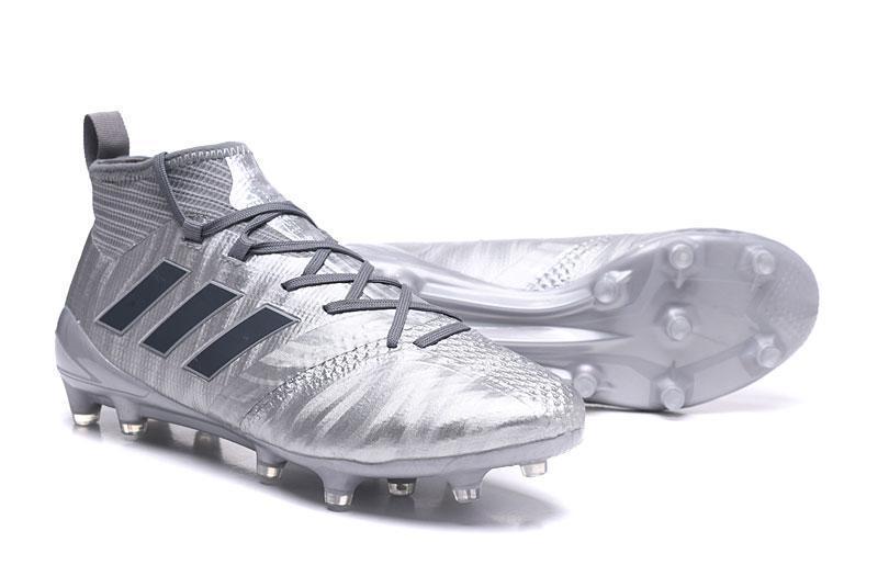 Adidas ACE 17.1 Magnetic Control FG Soccer Cleats Silver Metallic