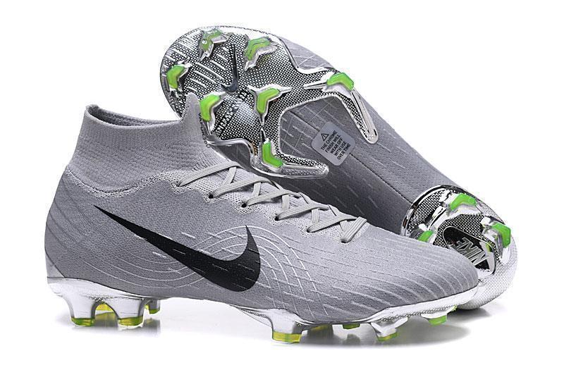 Nike Mercurial Superfly VI Elite FG Silver Black High Cut