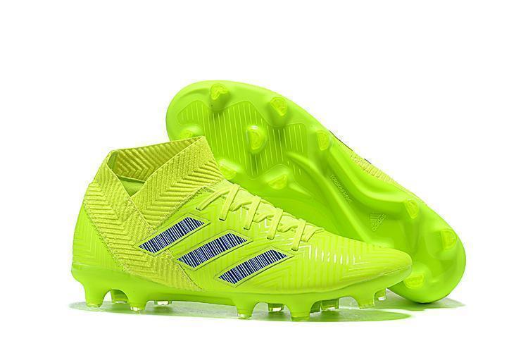 New Adidas Nemeziz 18.1 FG Soccer Cleats Shoes Green Blue