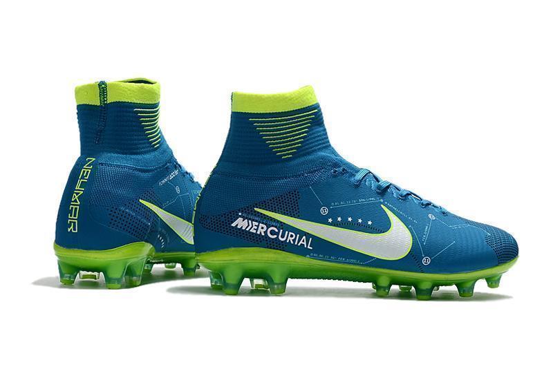 Nike Mercurial Superfly V Neymar AG Soccer Cleats Blue White Volt