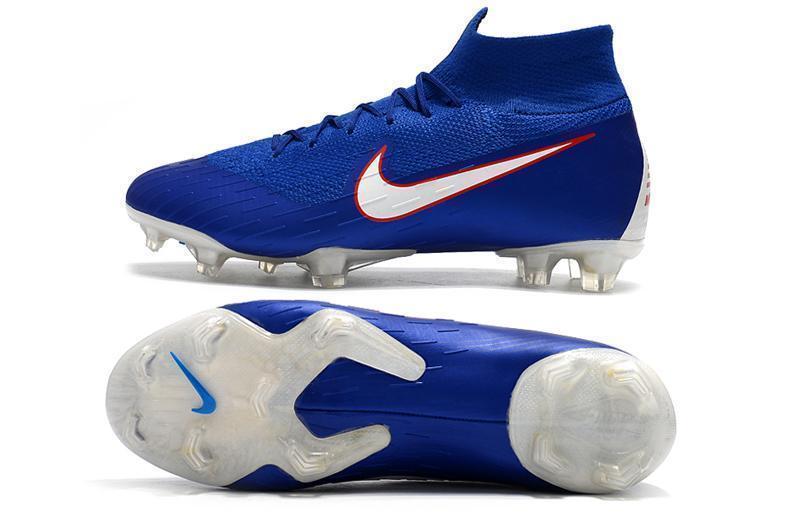 NIKE Mercurial Superfly VI 360 Elite FG Blue White Orange Lining