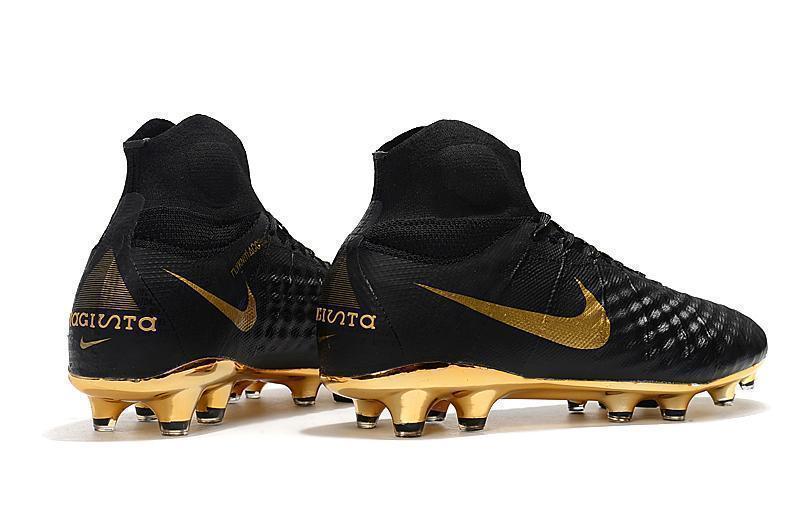 New Nike Magista Obra II Soccer Cleats Shoes Black Gold