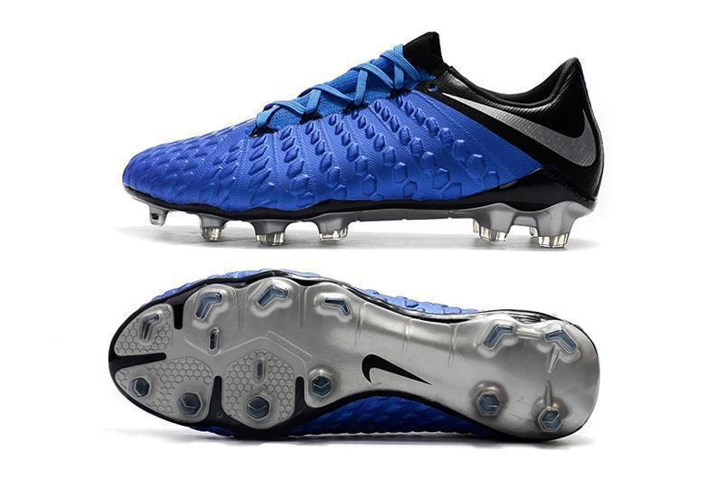 New NIke Hypervenom Phantom III DF FG Soccer Cleats Shoes ALL Blue