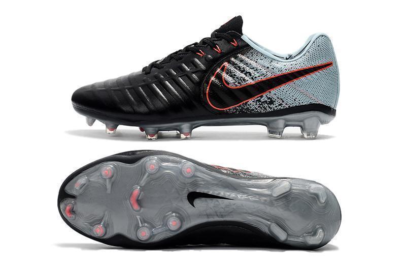 Nike Tiempo Legend VII FG Soccer Cleats Black Light Almory Blue